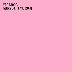 #FEADCC - Carnation Pink Color Image