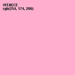#FEAECE - Carnation Pink Color Image