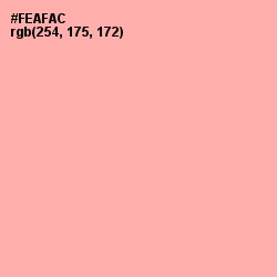 #FEAFAC - Cornflower Lilac Color Image