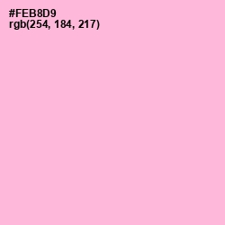 #FEB8D9 - Cupid Color Image