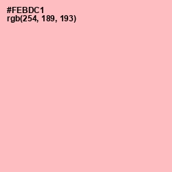 #FEBDC1 - Cotton Candy Color Image