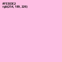 #FEBDE2 - Lavender Rose Color Image