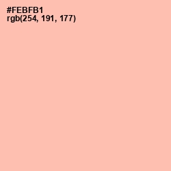 #FEBFB1 - Sundown Color Image