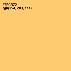 #FECB72 - Goldenrod Color Image