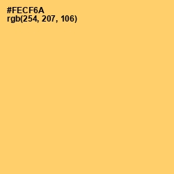 #FECF6A - Goldenrod Color Image