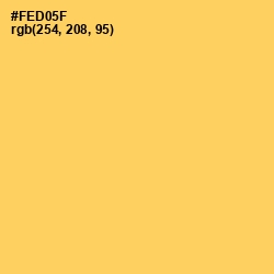 #FED05F - Dandelion Color Image