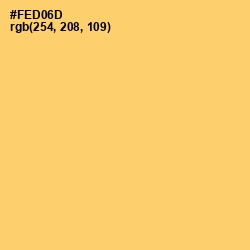 #FED06D - Goldenrod Color Image