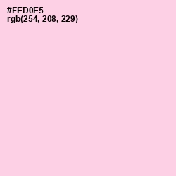 #FED0E5 - Pig Pink Color Image