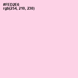 #FED2E6 - Pig Pink Color Image