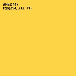 #FED447 - Mustard Color Image