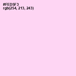 #FED5F3 - Pink Lace Color Image