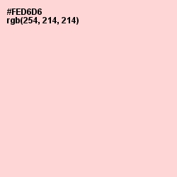 #FED6D6 - Cosmos Color Image