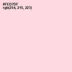 #FED7DF - Pastel Pink Color Image
