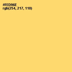 #FED96E - Goldenrod Color Image