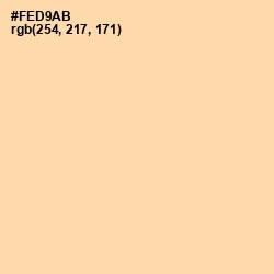 #FED9AB - Navajo White Color Image