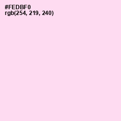 #FEDBF0 - Pink Lace Color Image
