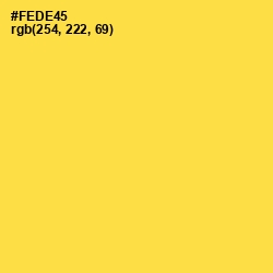 #FEDE45 - Mustard Color Image