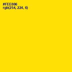 #FEE006 - Turbo Color Image