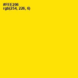 #FEE206 - Turbo Color Image