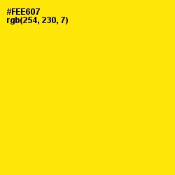 #FEE607 - Turbo Color Image