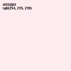 #FEEBEF - Fair Pink Color Image