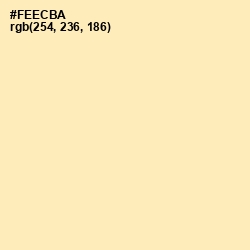 #FEECBA - Colonial White Color Image