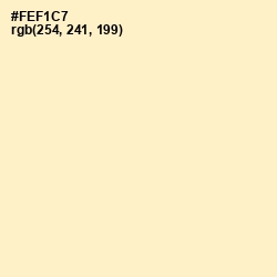 #FEF1C7 - Beeswax Color Image