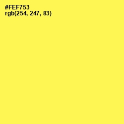 #FEF753 - Gorse Color Image