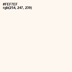 #FEF7EF - Seashell Peach Color Image