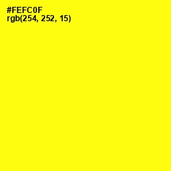 #FEFC0F - Yellow Color Image