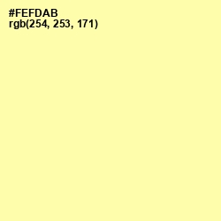 #FEFDAB - Drover Color Image