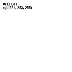 #FEFDFF - White Color Image