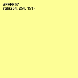 #FEFE97 - Pale Canary Color Image