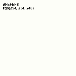 #FEFEF8 - Ceramic Color Image