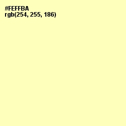 #FEFFBA - Pale Prim Color Image