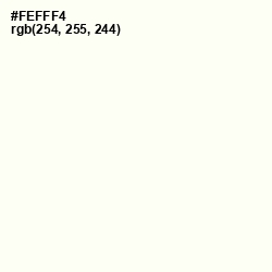 #FEFFF4 - Quarter Pearl Lusta Color Image