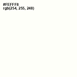 #FEFFF8 - Ceramic Color Image