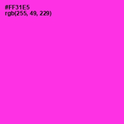 #FF31E5 - Razzle Dazzle Rose Color Image