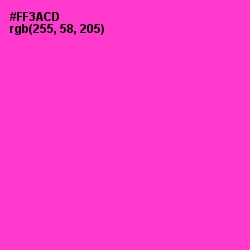 #FF3ACD - Razzle Dazzle Rose Color Image