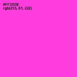 #FF3DDE - Razzle Dazzle Rose Color Image