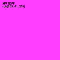 #FF3DFF - Razzle Dazzle Rose Color Image