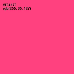 #FF417F - Wild Watermelon Color Image