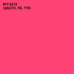 #FF4274 - Wild Watermelon Color Image
