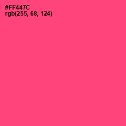 #FF447C - Wild Watermelon Color Image