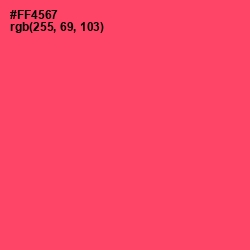 #FF4567 - Carnation Color Image