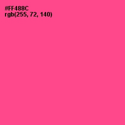 #FF488C - Violet Red Color Image