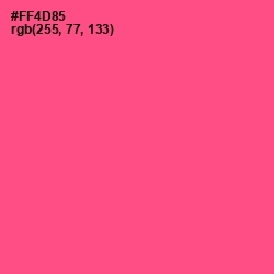 #FF4D85 - French Rose Color Image