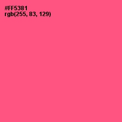 #FF5381 - French Rose Color Image