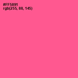 #FF5891 - French Rose Color Image