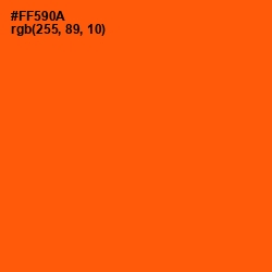 #FF590A - International Orange Color Image